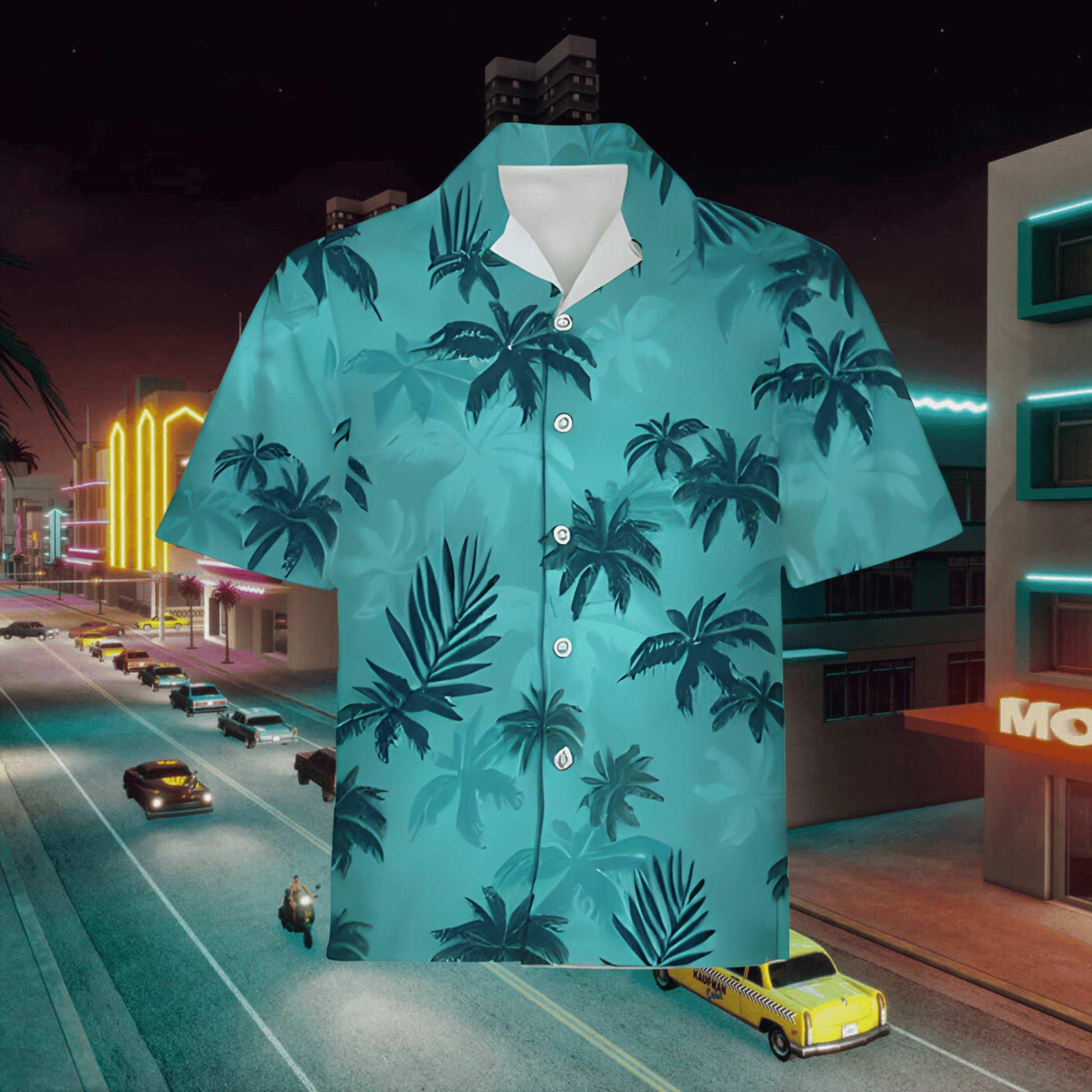 Chemise Tommy Vercetti style hawaïenne 